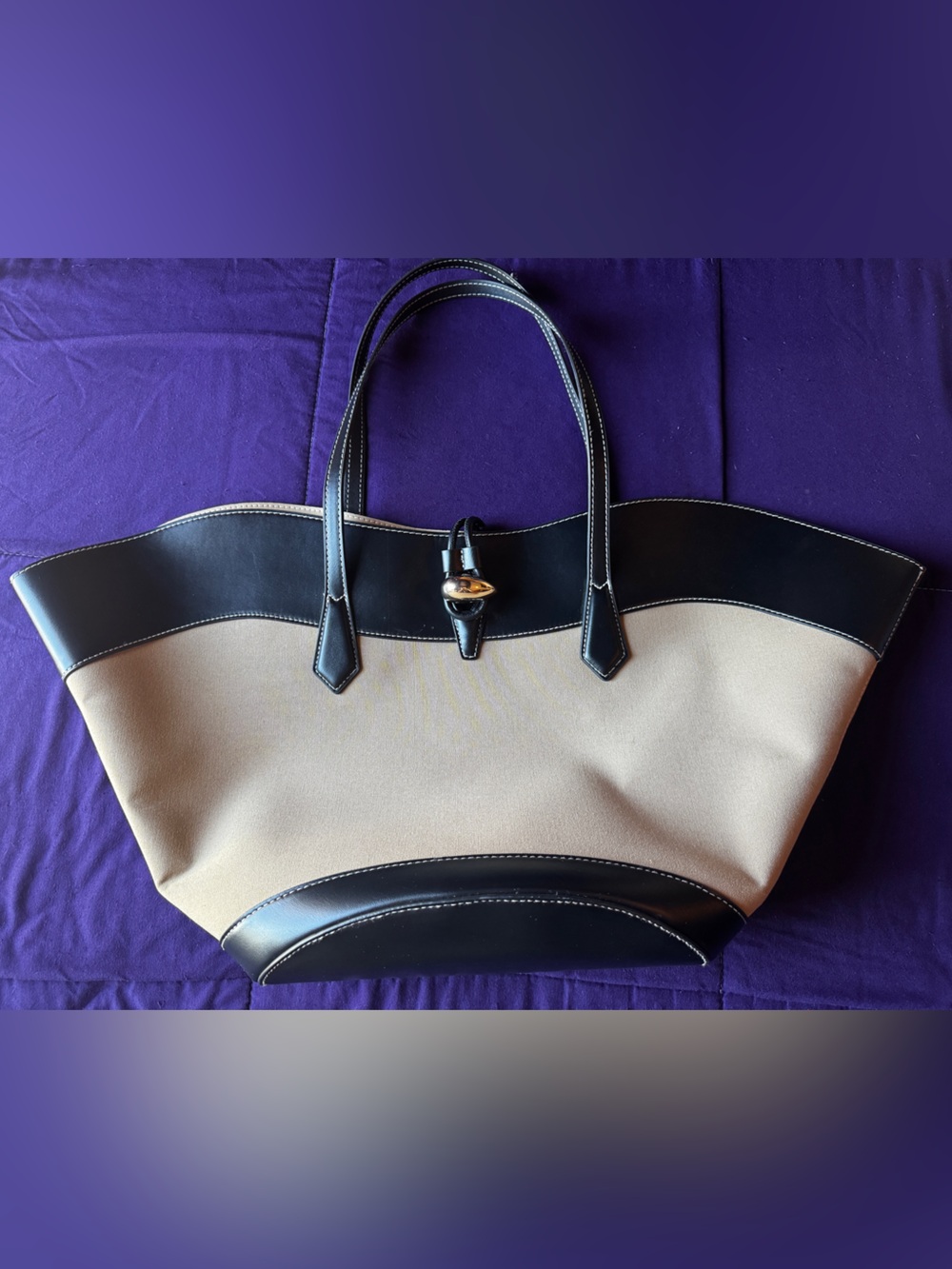 H&M Two Tone Shopper Bag NWOT
